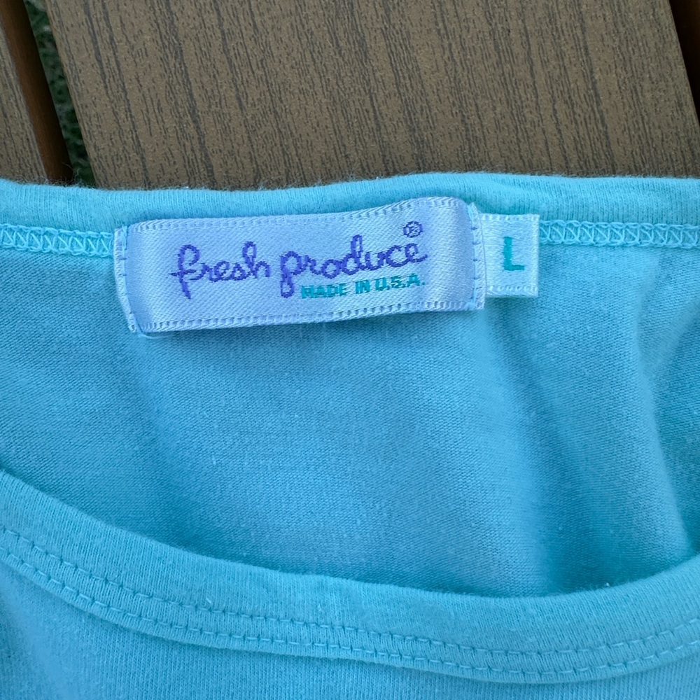 Fresh Produce Turquoise Long Sleeve Top - Picture 2 of 6